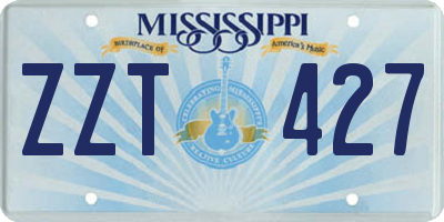 MS license plate ZZT427