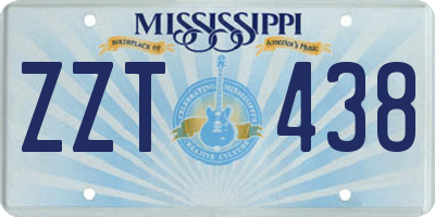 MS license plate ZZT438