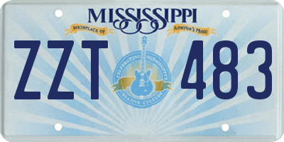 MS license plate ZZT483