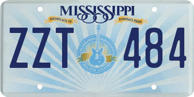 MS license plate ZZT484