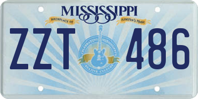 MS license plate ZZT486