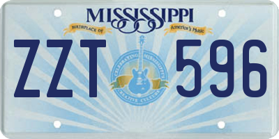 MS license plate ZZT596