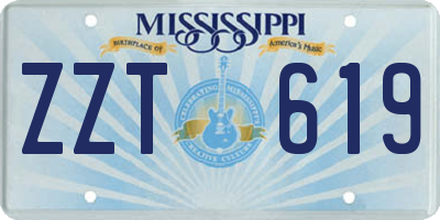 MS license plate ZZT619