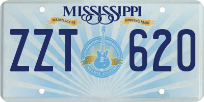 MS license plate ZZT620