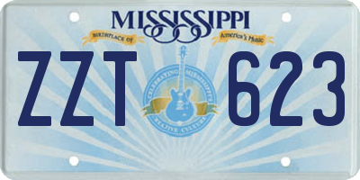 MS license plate ZZT623