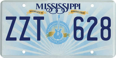 MS license plate ZZT628