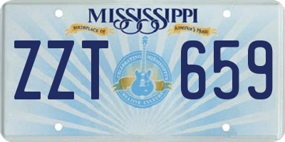 MS license plate ZZT659