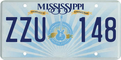 MS license plate ZZU148