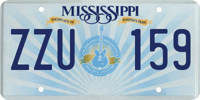 MS license plate ZZU159