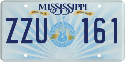 MS license plate ZZU161