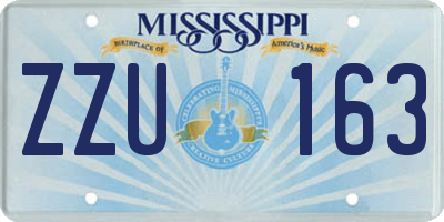 MS license plate ZZU163