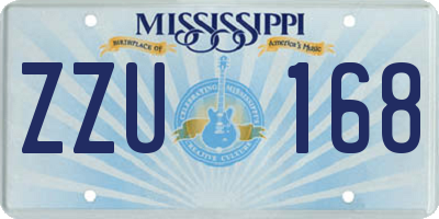 MS license plate ZZU168