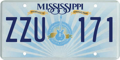 MS license plate ZZU171