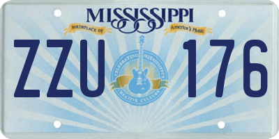 MS license plate ZZU176