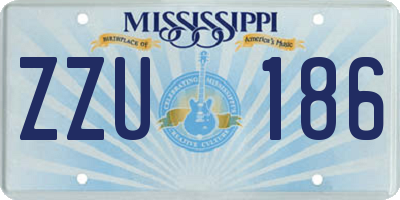 MS license plate ZZU186