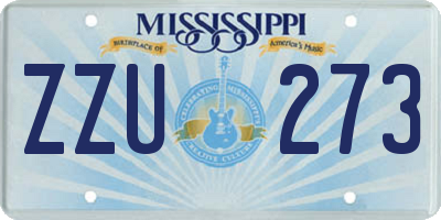 MS license plate ZZU273