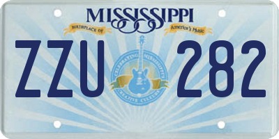 MS license plate ZZU282