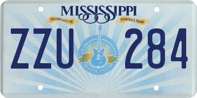 MS license plate ZZU284