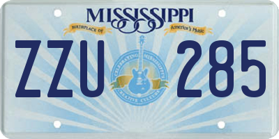 MS license plate ZZU285