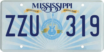 MS license plate ZZU319