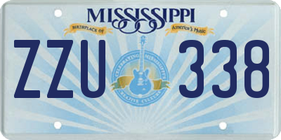 MS license plate ZZU338