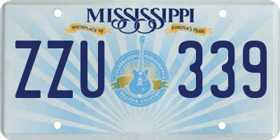 MS license plate ZZU339