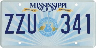 MS license plate ZZU341