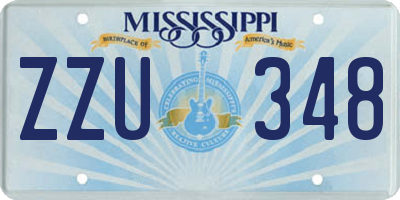 MS license plate ZZU348