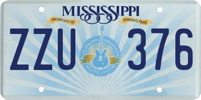 MS license plate ZZU376