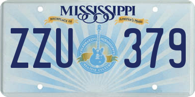 MS license plate ZZU379