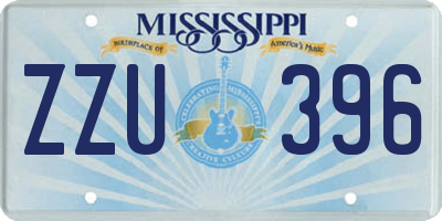 MS license plate ZZU396