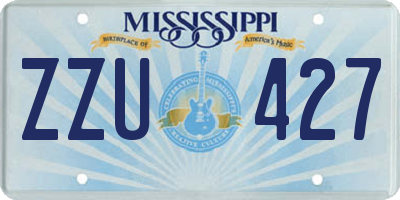 MS license plate ZZU427