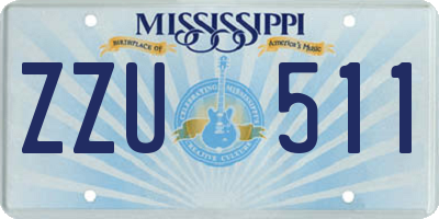 MS license plate ZZU511