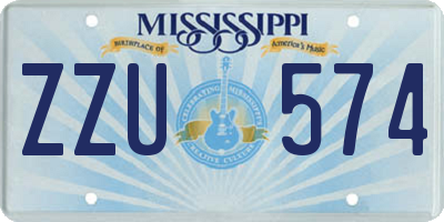 MS license plate ZZU574