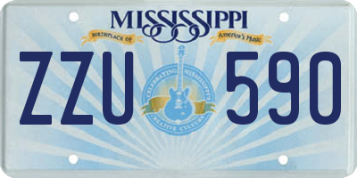 MS license plate ZZU590