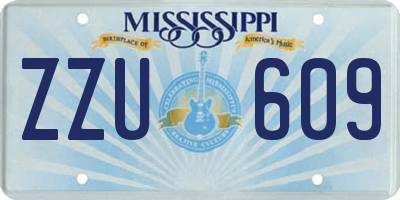 MS license plate ZZU609