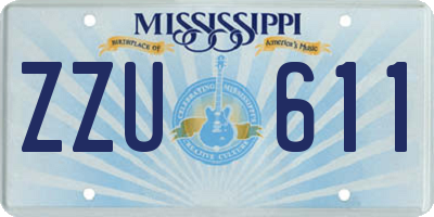MS license plate ZZU611