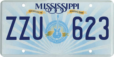MS license plate ZZU623