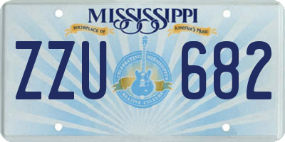 MS license plate ZZU682