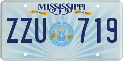 MS license plate ZZU719
