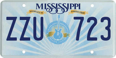 MS license plate ZZU723