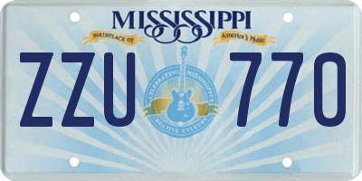MS license plate ZZU770