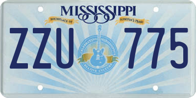 MS license plate ZZU775