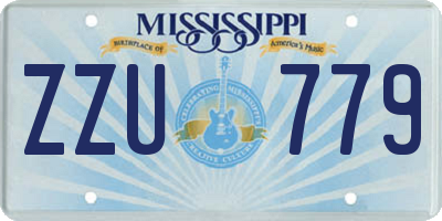 MS license plate ZZU779