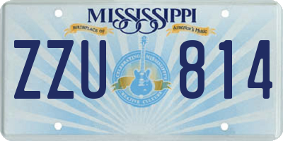 MS license plate ZZU814