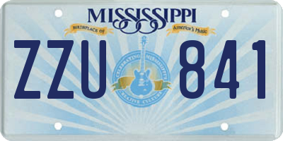 MS license plate ZZU841