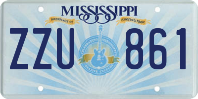 MS license plate ZZU861
