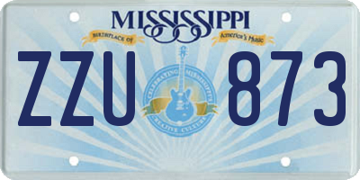 MS license plate ZZU873