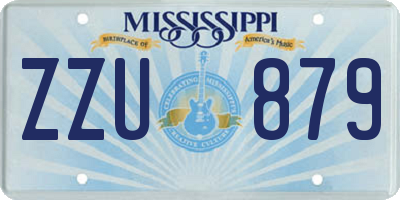 MS license plate ZZU879