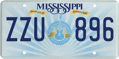 MS license plate ZZU896